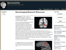 Tablet Screenshot of neurometrika.org